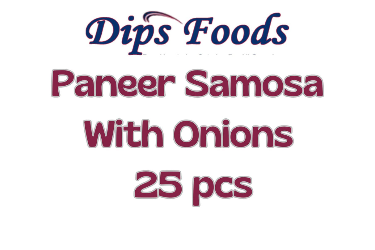 Dips Paneer Samosa With Onions 25Pcs