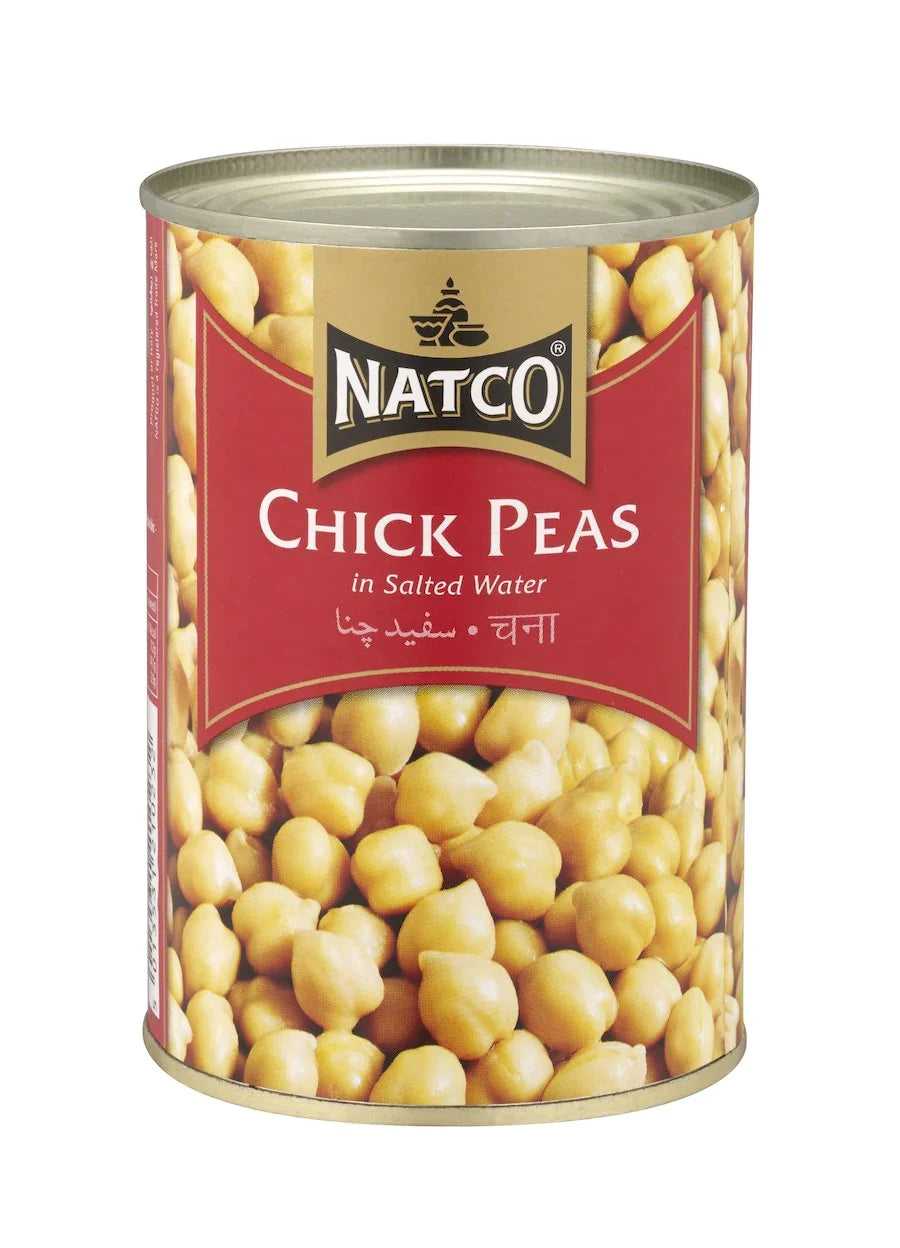 Natco Chick Peas Boiled 400gm - 12x400gm case