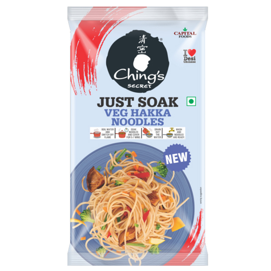 Chings Just Soak Veg Hakka Noodles