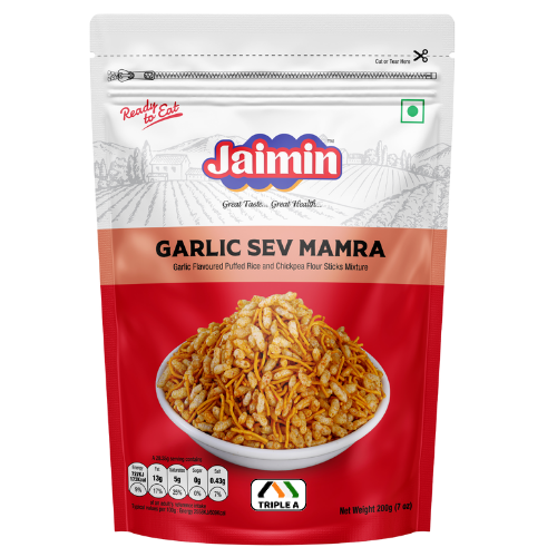 Jaimin Garlic Sev Mamra 200g