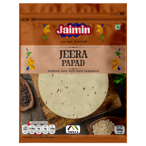 Jaimin Jeera Papad 200g