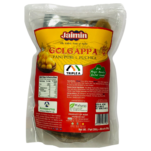Jaimin Pani Puri Puchka 200g + 50g Masala