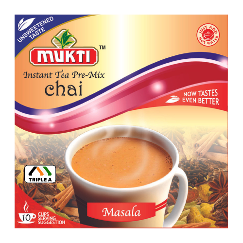 Mukti Instant Tea Masala Unsweetened 10 Sachets
