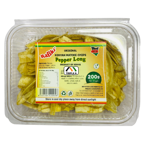 Rafiki Kenyan Matoke Chips Pepper Long