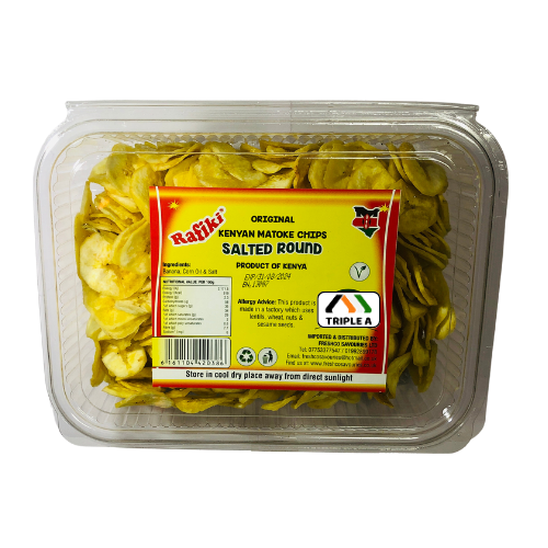 Rafiki Kenyan Matoke Chips Salted Round