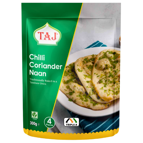 Taj Chilli And Coriander Naan