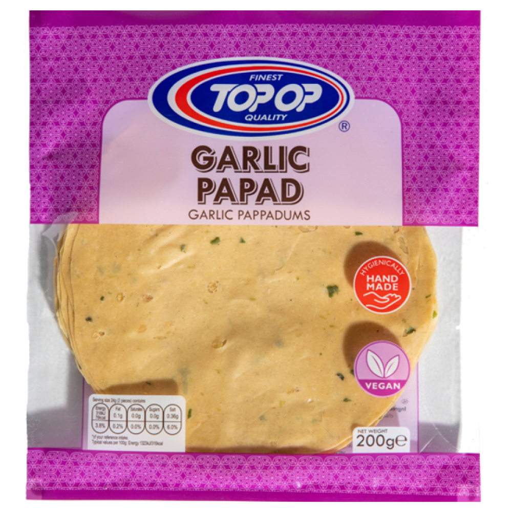 Top Op Garlic Papad