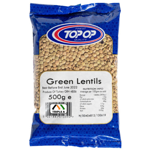Topop Green Lentils - 2Kg