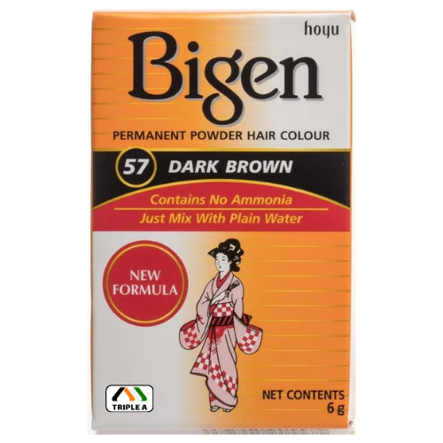 Bigen Dark Brown No 57 Powder Hair Colour 6g