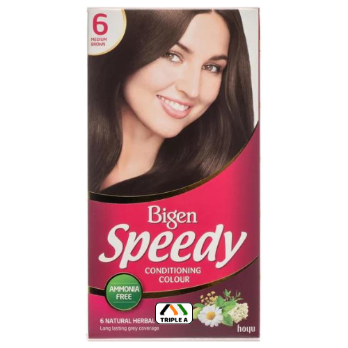 Bigen Medium Brown No 6 Speedy Hair Colour