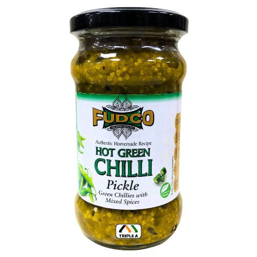 Fudco Hot Green Chilli Pickle 283g