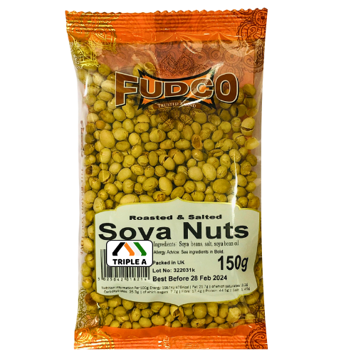 Fudco Roasted & Salted Soya Nuts 150g