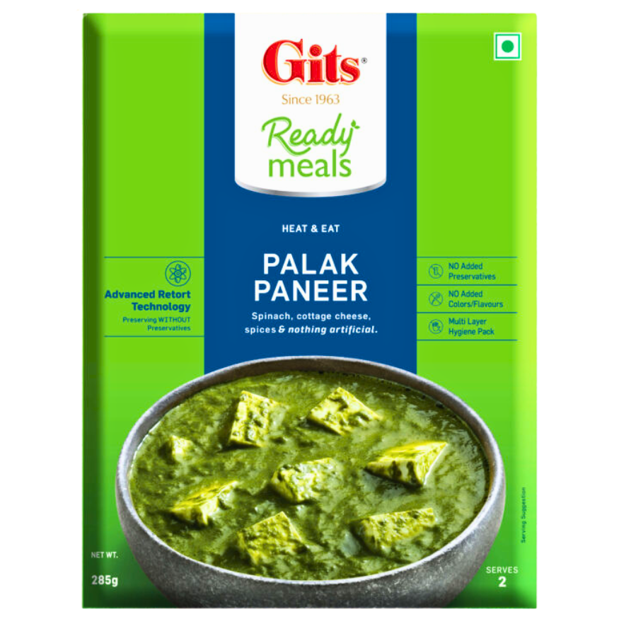 GITS Readymeal Palak Paneer (Tofu)