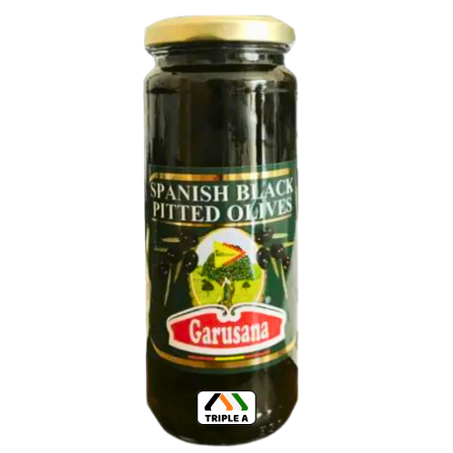 Garusana Pitted Black Olives