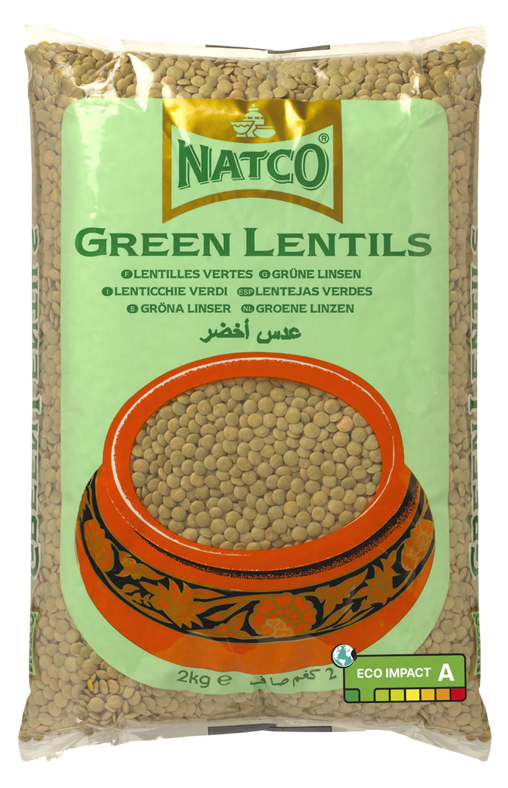 Natco Green Lentils 2kg