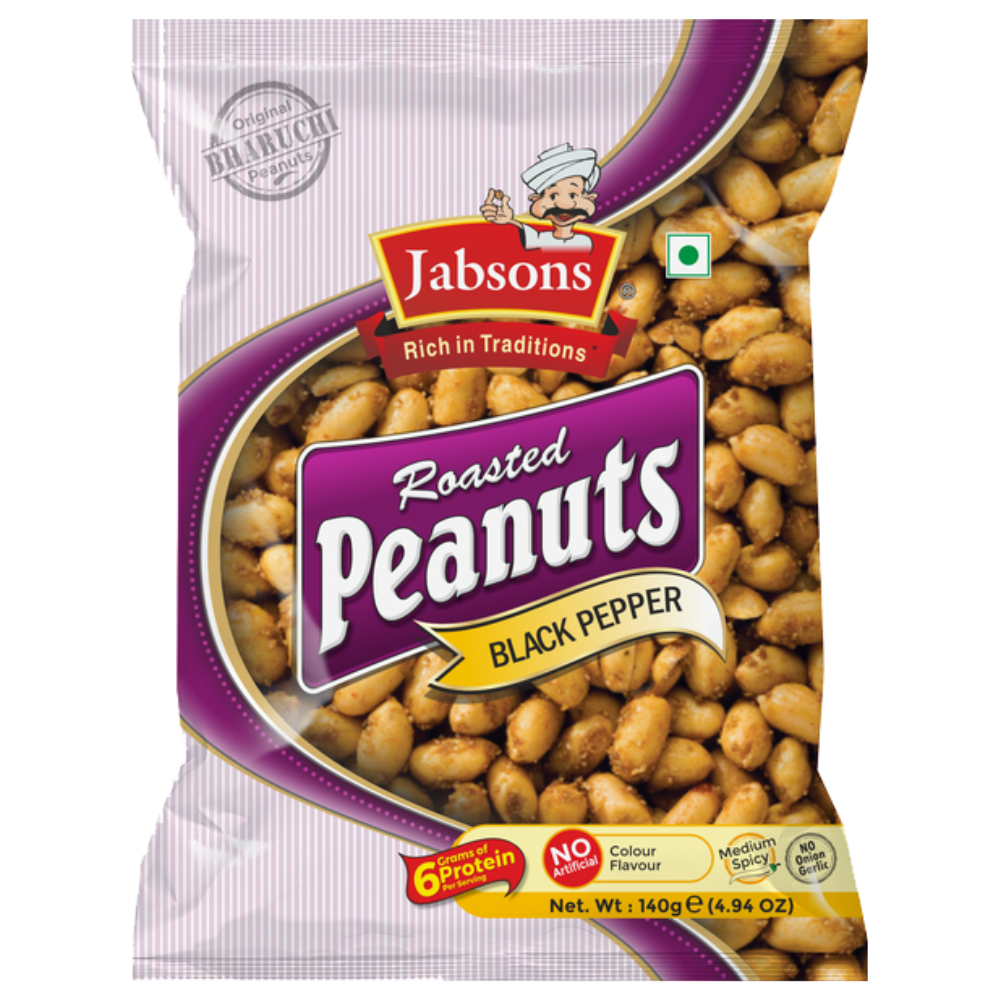 Jabsons Roasted Black Pepper Peanuts