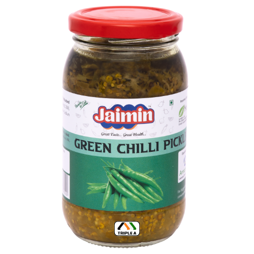 Jaimin Green Chilli Pickle 400g