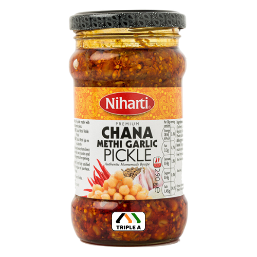 Niharti Chana Methi Garlic Pickle 290g
