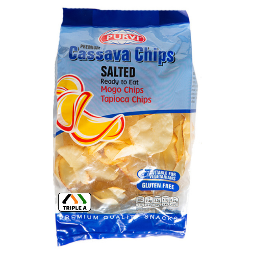Purvi Cassava Chips Salted 200g