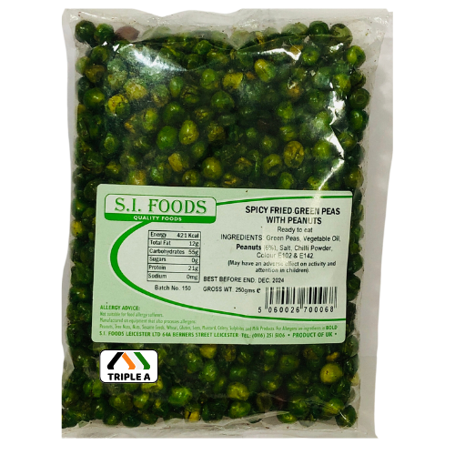 SI Foods Spicy Fried Green Peas with Peanuts 250g
