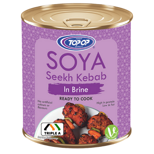 Topop Soya Seekh Kabab In Brine 850g