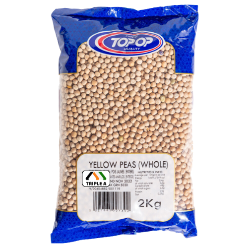 Topop Yellow Peas Whole - 2Kg
